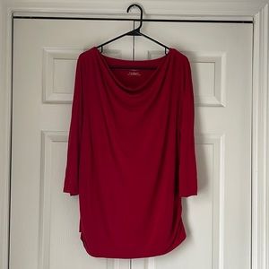 Talbots Woman drape neck top